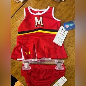 UNDER ARMOUR U Maryland Cheerleader 2-Piece Set, NWT, 3-6 mo